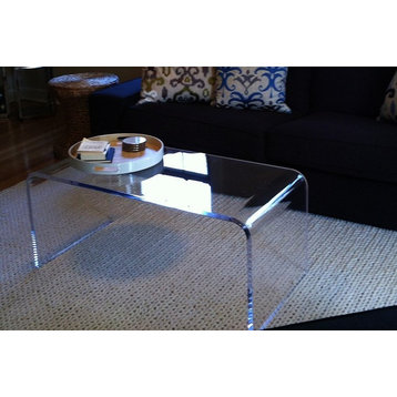 Acrylic Coffee Table Lucite, 50"x20"x17", 3/4" Thick