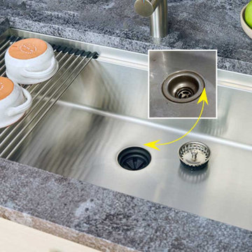Perfect Seamless Drain Sink is a gorgeous addition to a high end luxury kitchen.