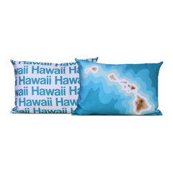 Hawaii Map Pillow - Decorative Pillows