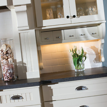 Elegant Custom White, Spacious Kitchen