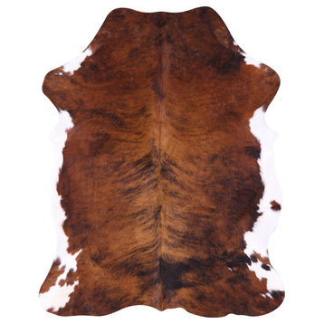 6' 11" X 5' 8" Natural Cowhide Rug C2359