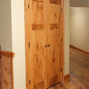Knotty Pine Shaker Style Double Door