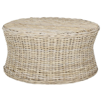 Tad Cocktail Ottoman Natural Unfinished