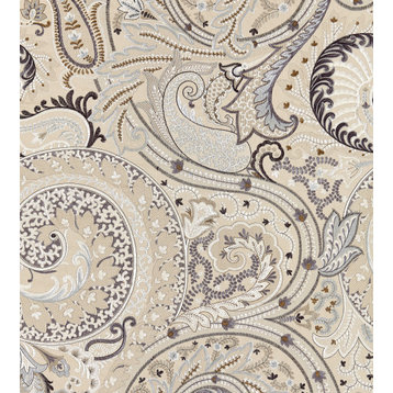 Malabar Paisley Embroidery, Flax