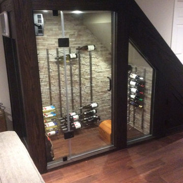 Wine Locker under basement stairs
