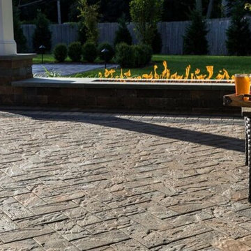 Long Island Patio with Fire Feature