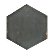 14.13"x16.25" Lambris Hex Porcelain Floor/Wall Tiles, Set of 9, Negre