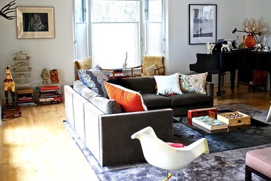 Inspiration for an eclectic living room remodel in Los Angeles