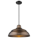 Millennium - Millennium RWHC17-NC One Light Pendant, Natural Copper Finish - Pendants are the perfect opportunity to blend a utilitarian task light with your own unique design style. Select a pendant light that will reflect not only a beautiful glow, but also your refinement and taste. Light bulbs are not included.