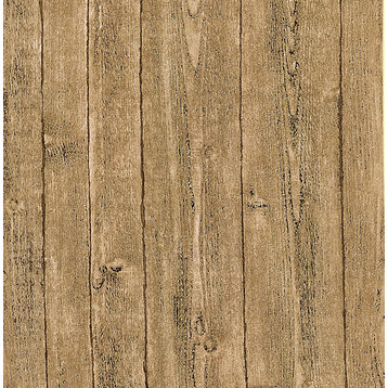 Orchard Taupe Wood Panel Wallpaper, Bolt