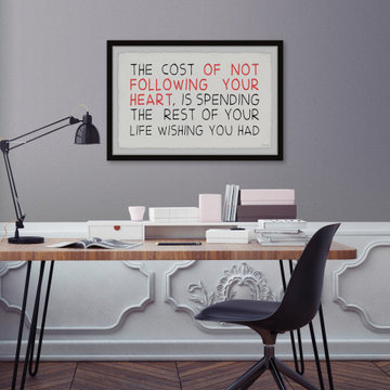 "Follow Your Heart II" Framed Painting Print