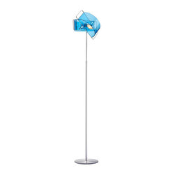 Gloss 57" Floor Lamp | Blue - Floor Lamps