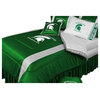Michigan State Spartans NCAA Bedding - Sidelines Complete Set - Full w/ 1 Sham
