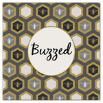 DDCG - Buzzed Honeycomb Canvas Wall Art, 20"x20" - Add a little humor to your walls with the Buzzed Honeycomb Canvas Wall Art. This premium gallery wrapped canvas features honeycomb pattern with a script font that reads "Buzzed". The wall art is printed on professional grade tightly woven canvas with a durable construction, finished backing, and is built ready to hang. The result is a fun piece of wall art that is perfect for your bar, kitchen, gallery wall or above your bar cart. This piece makes a great gift for anyone who likes to get a little buzzed.