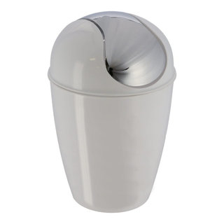 Superio Slim Pedal Trash Can (Beige) 42 qt.