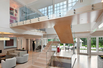 Staircase - contemporary staircase idea in New York