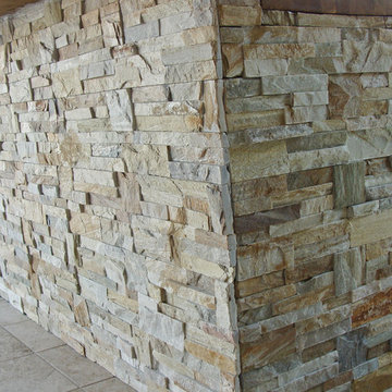 Patio with Gobi Format Natural Stone Panels