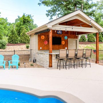 Pool House and Screen Room Area