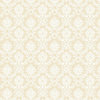Stripes And Damasks, Classic Damask Stripes Beige, Yellow Wallpaper Roll