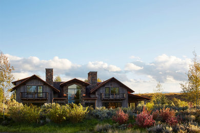 Inspiration for a transitional exterior home remodel in Other