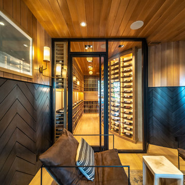 Manhattan Beach Custom Staircase Wine Cellar