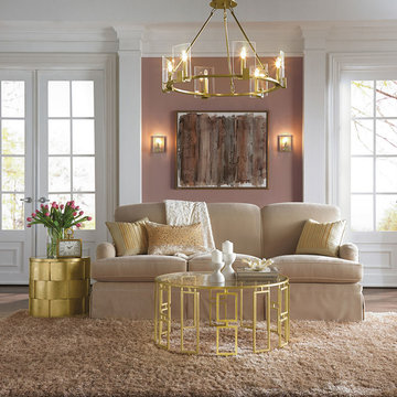 Kichler Lighting 43701NBR Signata Natural Brass 6 Light Chandelier