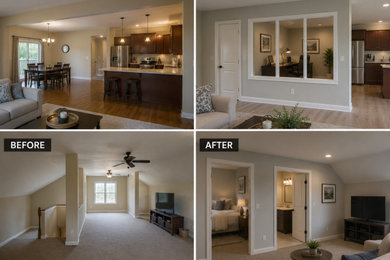 Example of a family room design in Other