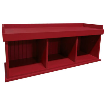 Cubby Bench, Red