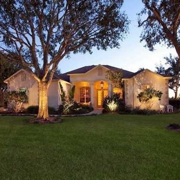 Transitional Pool Home