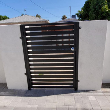 Automatic Driveway Sliding Gate with Pedestrian Gate - Liftmaster