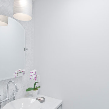 Hermosa Beach Minimalist Powder Room Transformation