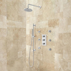 Lenno Thermostatic Shower System - Showerheads And Body Sprays
