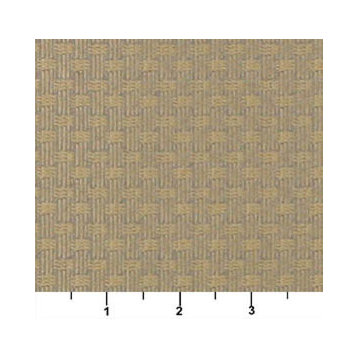 Blue And Gold Basket Weave Jacquard Woven Upholstery Fabric By The Yard