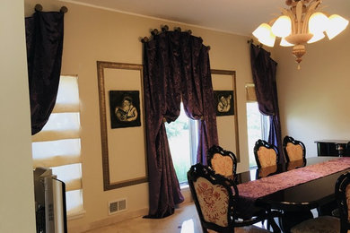 Custom Dining Room Window Treatments