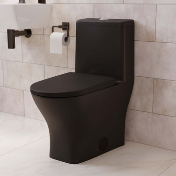 Sublime II Compact One-Piece Toilet, Dual Flush 0.8/1.28 GPF, Matte Black