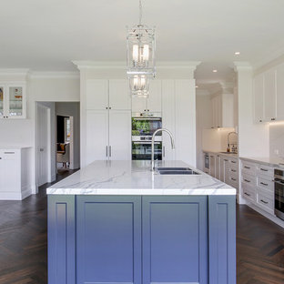 Kitchen with Book Matched Stone