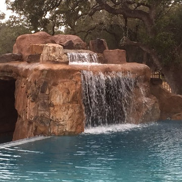 Large Moss Rock Waterfall