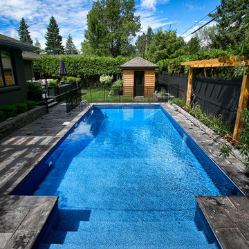 In-ground Pool with Large built in steps