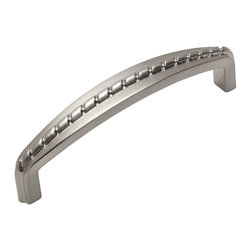 Cosmas - Cosmas 228-96SN Satin Nickel 3-3/4&rdquo; CTC Rope Cabinet Pull [5-PACK] - Cabinet And Drawer Handle Pulls