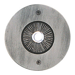 HawkHillHardware - Shield Bell Plate With Button, Wrought Iron - Doorbells And Chimes