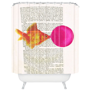Goldfish With Bubblegum Shower Curtain, Standard: 69"x72"