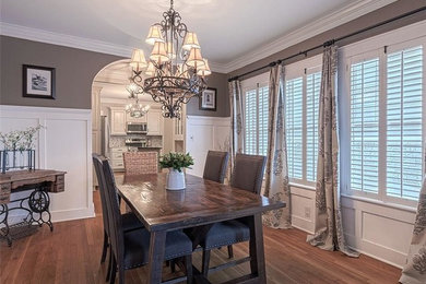Transitional dining room photo in Atlanta