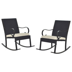 Tropical Outdoor Rocking Chairs by GDFStudio