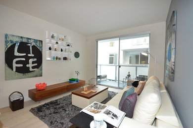 Trendy family room photo in Los Angeles
