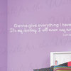 Wall Quote Decal Vinyl Sticker Art Lettering Justin Bieber Never Say Never B68