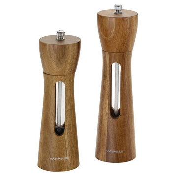 Tools And Gadgets 2-Piece Acacia Salt And Pepper Grinder Set