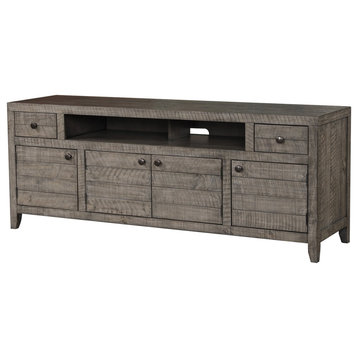 Parker House Tempe - Grey Stone 76 in. TV Console