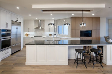 Kitchen - contemporary kitchen idea in Calgary