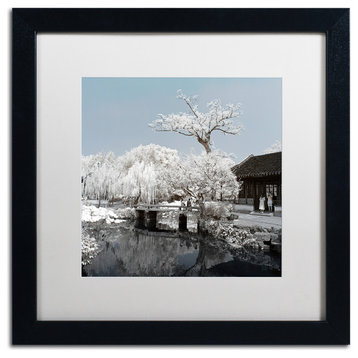 Philippe Hugonnard 'Winter Time' Art, Black Frame, White Matte, 16"x16"
