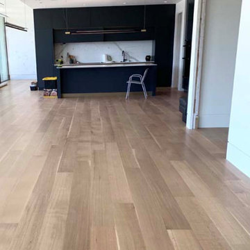 Rift & Quartered White Oak installed and stained in place